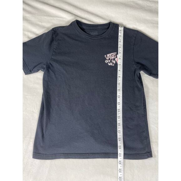 Vans Skeleton Skateboard Tee Youth Small Black Off The Wall - Picture 4 of 7